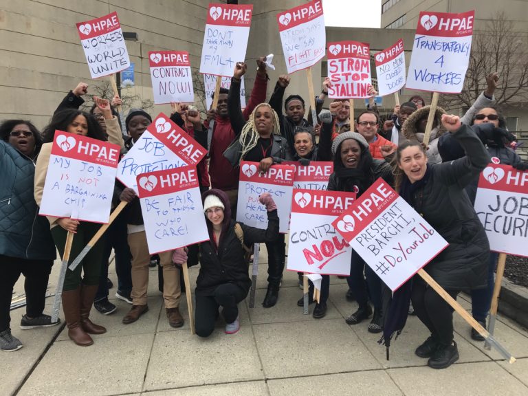 informational picket Health Professionals & Allied Employees