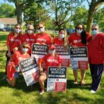 Covid-19 pandemic frontline nursing heroes  held informational picket to demand respect, protections and recognition for their heroic work