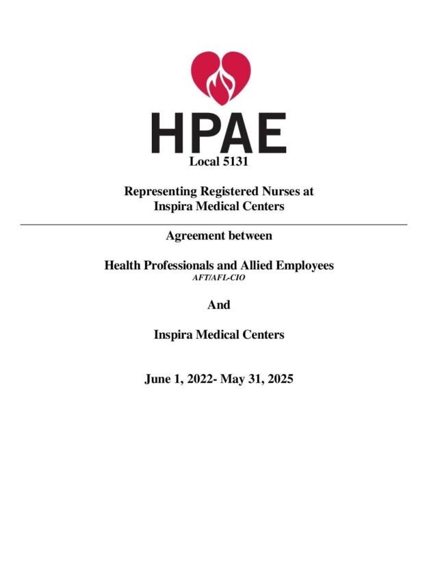 5131 Final Contract 20222025 Health Professionals & Allied Employees